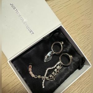 Justine Clenquet Silver Earrings